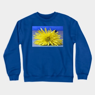 A yellow Chrysanthemum Crewneck Sweatshirt